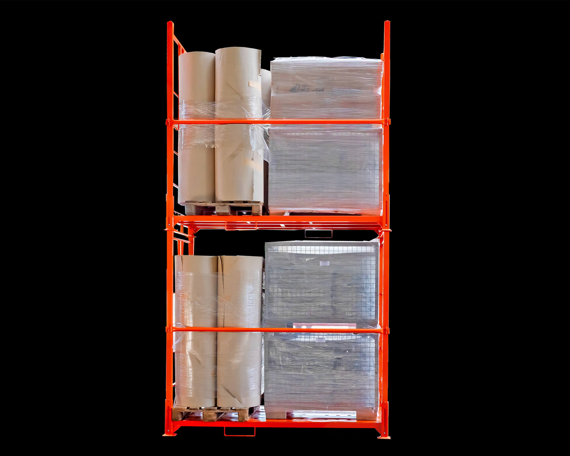 Racks de estantes flexíveis em vez de equipamentos de armazenamento fixos